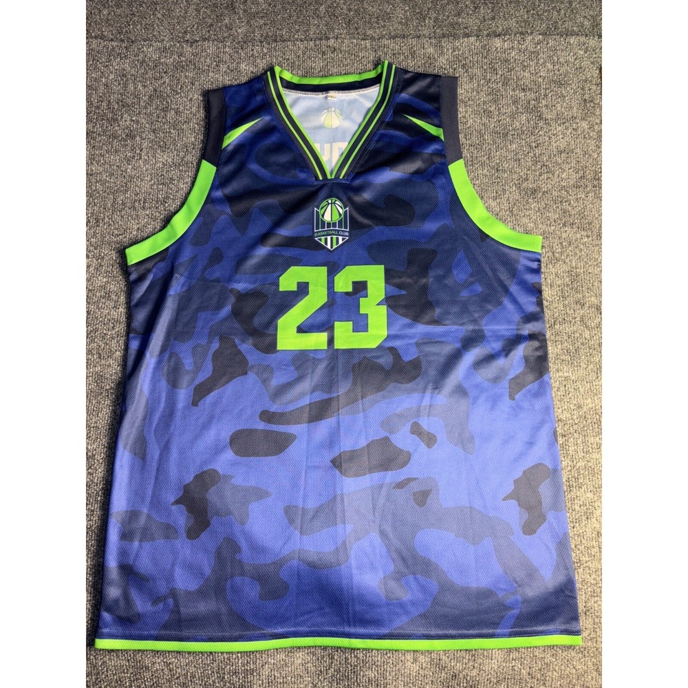 zolo Sublimated 23 Sportswear Uniforms Jersey‎ Basketball Club Mens Large Blue